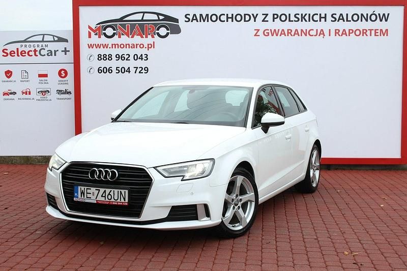 Biały Używany 2018 Audi A3 Sport Hatchback | 63 900 zł (Dobra cena) - Obraz 1/4