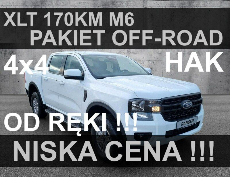 Biały Nowe 2025 Ford Ranger XLT Pickup | 166 950 zł (Uczciwa cena) - Obraz 1/3