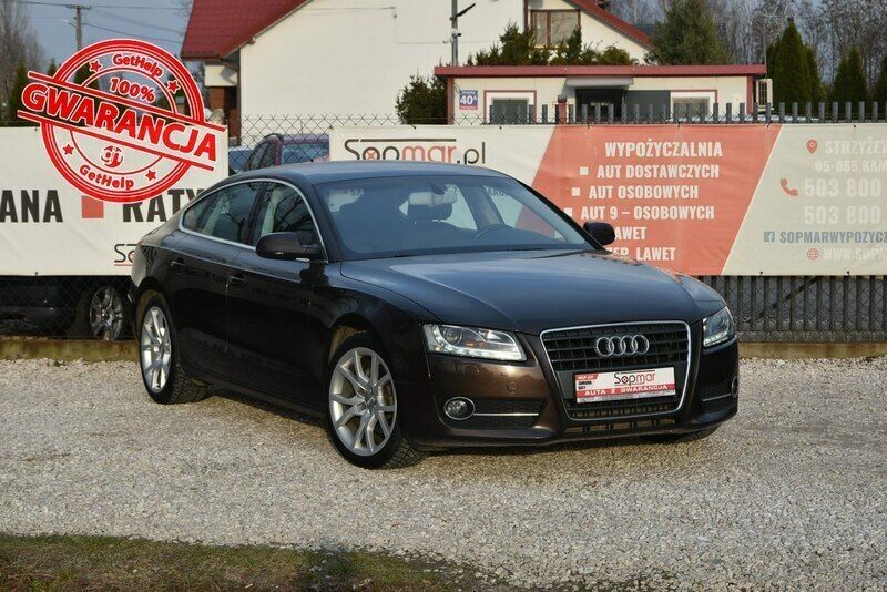Brązowy (metalik, perła) Używany 2010 Audi A5 Coupe | 39 900 zł (Uczciwa cena) - Obraz 1/4