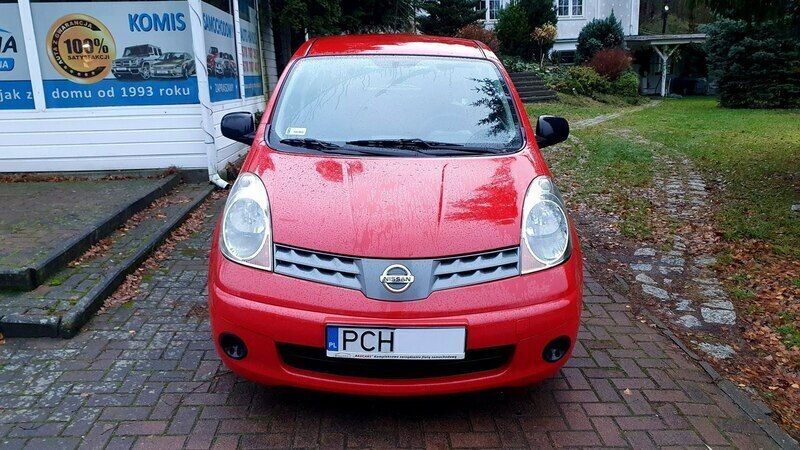 Czerwony Używany 2007 Nissan Note Minivan | 8970 zł (Uczciwa cena) - Obraz 1/4
