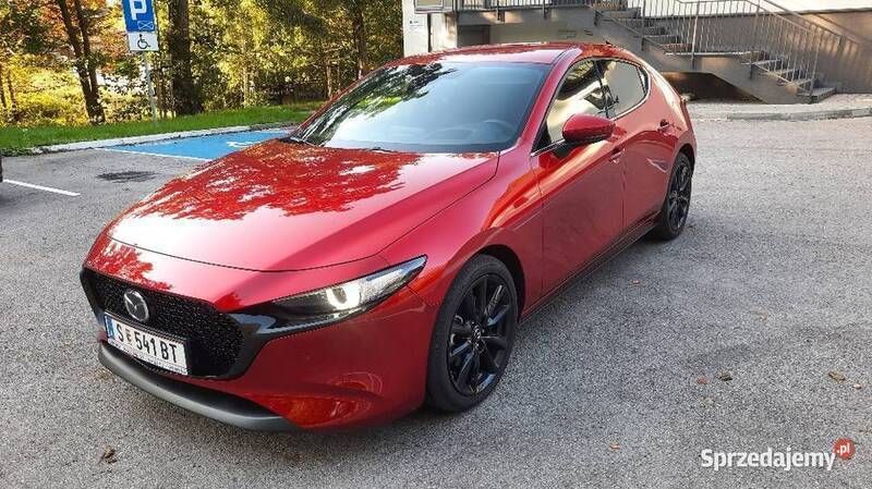 Bordowy Używany 2020 Mazda 3 Hatchback | 89 900 zł (Uczciwa cena) - Obraz 1/4