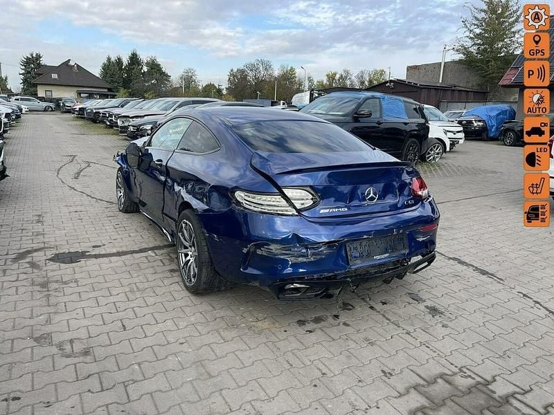 Niebieski (metalik, perła) Używany 2020 Mercedes C63 AMG AMG Coupe | 99 900 zł - Obraz 1/4