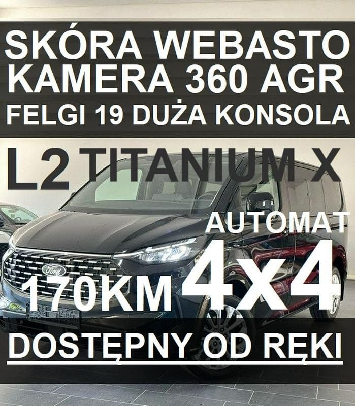 Czarny Nowe 2025 Ford Tourneo Titanium X Minivan | 312 420 zł (Uczciwa cena) - Obraz 1/4