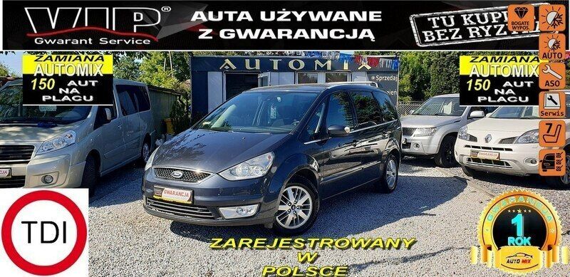 Niebieski Używany 2006 Ford Galaxy Minivan | 18 900 zł (Uczciwa cena) - Obraz 1/3