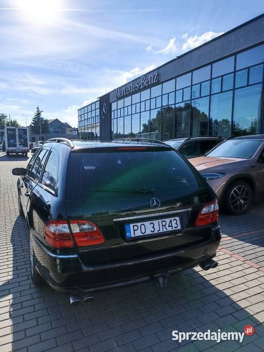 Czarny Używany 2006 Mercedes E350 Avantgarde | 13 900 zł - Obraz 1/4