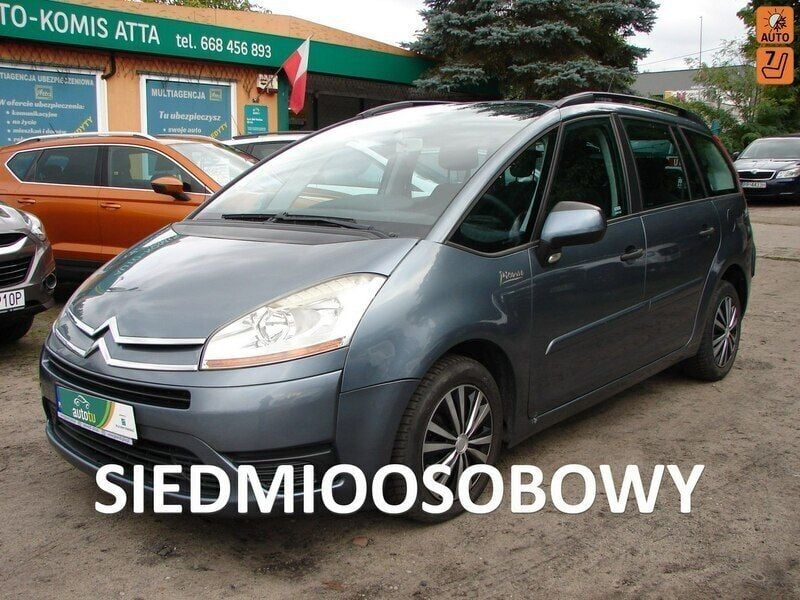 Szary Używany 2007 Citroën Grand C4 Picasso Minivan | 12 777 zł - Obraz 1/4