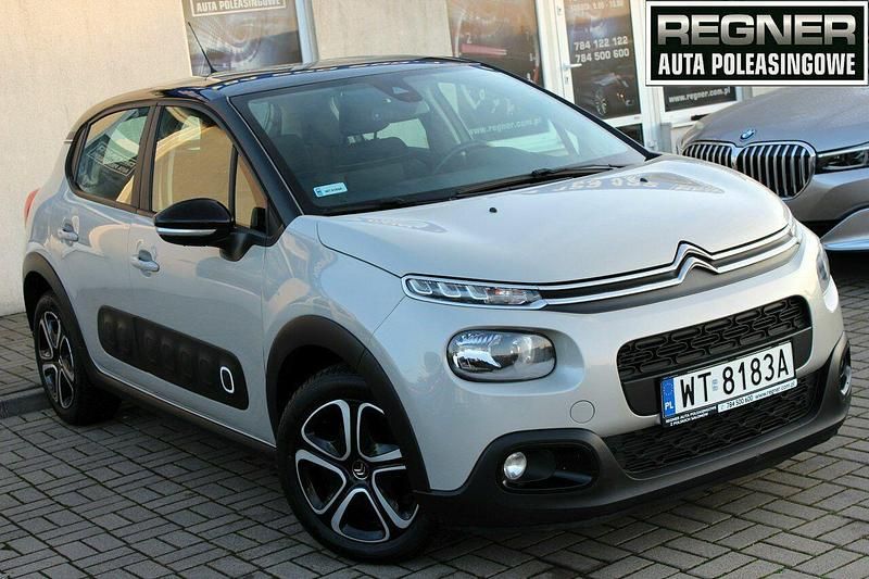 Szary Używany 2019 Citroën C3 Shine Hatchback | 33 900 zł (Uczciwa cena) - Obraz 1/4