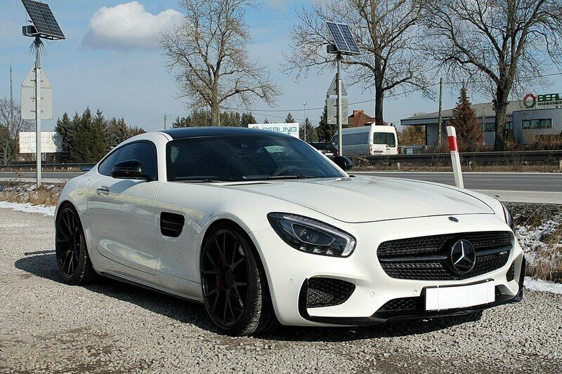 Biały (metalik, perła) Używany 2016 Mercedes AMG GT AMG Coupe | 329 999 zł - Obraz 1/4