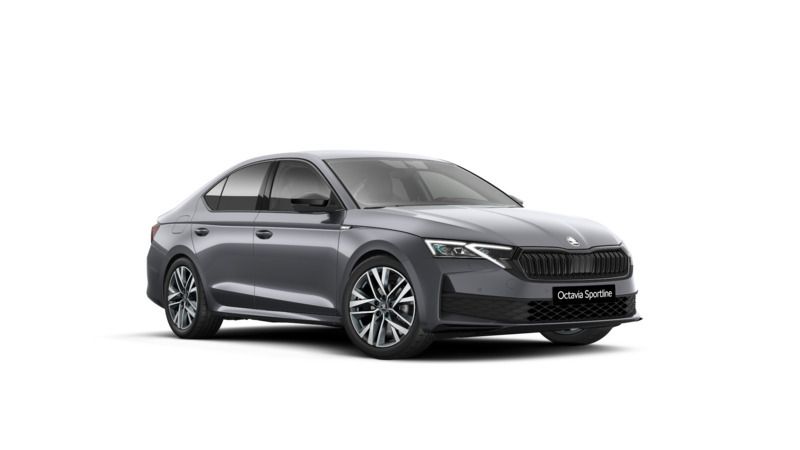 Szary graphite metalizowany Nowe 2025 Skoda Octavia SportLine | 170 100 zł (Dość drogi) - Obraz 1/4