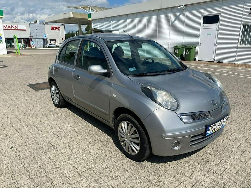 Srebrny Używany 2009 Nissan Micra Hatchback | 6500 zł - Obraz 1/4