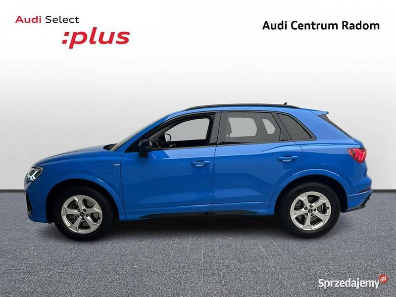Niebieski Używany 2021 Audi Q3 S-Line SUV | 149 980 zł - Obraz 1/4