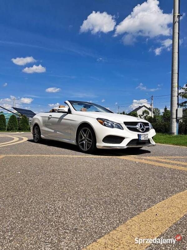 Biały Używany 2016 Mercedes E500 AMG Kabriolet | 159 900 zł - Obraz 1/4