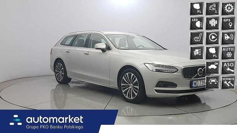 Beżowy Używany 2021 Volvo V90 Momentum Kombi | 144 850 zł (Drogi) - Obraz 1/4
