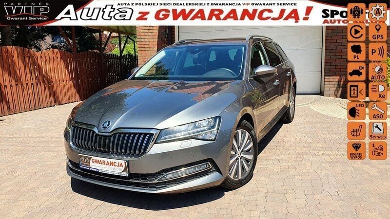 Grafitowy Używany 2022 Skoda Superb Style Kombi | 96 900 zł (Uczciwa cena) - Obraz 1/4