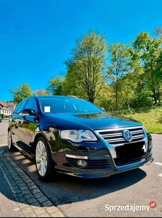 Czarny Używany 2008 VW Passat R-line Kombi | 16 500 zł (Dobra cena) - Obraz 1/4