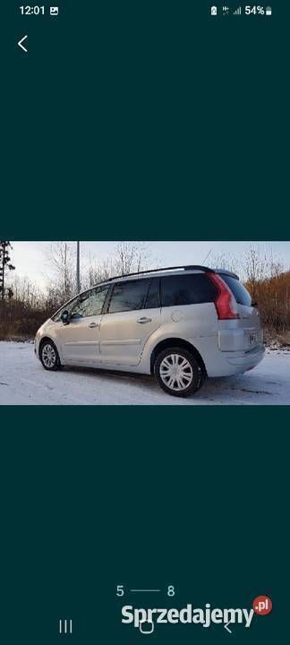 Srebrny Używany 2007 Citroën C4 Minivan | 9000 zł (Uczciwa cena) - Obraz 1/4