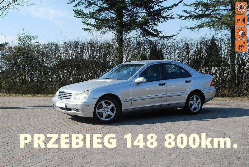 Srebrny Używany 2003 Mercedes C180 Sedan/Limuzyna | 10 900 zł (Uczciwa cena) - Obraz 1/4