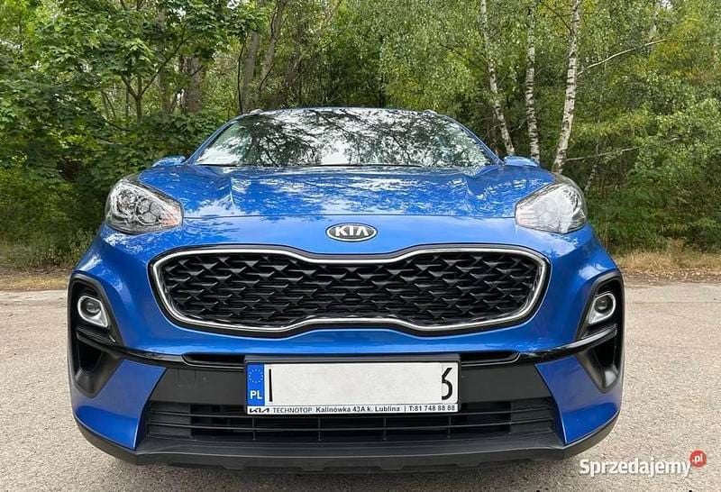 Niebieski Używany 2021 Kia Sportage SUV | 82 700 zł (Uczciwa cena) - Obraz 1/4