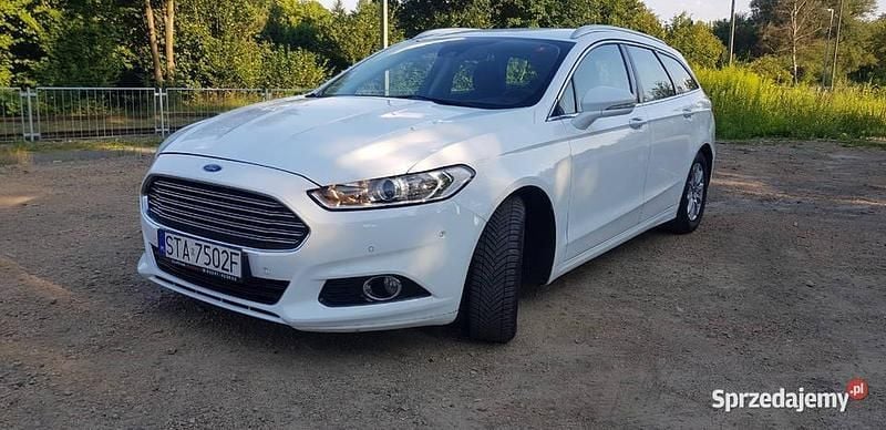 Biały Używany 2018 Ford Mondeo Kombi | 34 900 zł - Obraz 1/4