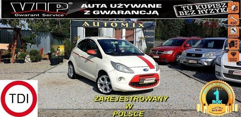 Biały Używany 2009 Ford Ka Titanium Hatchback | 14 700 zł - Obraz 1/4