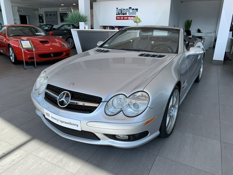 Srebrny Używany 2003 Mercedes SL500 Coupe | 88 900 zł - Obraz 1/4