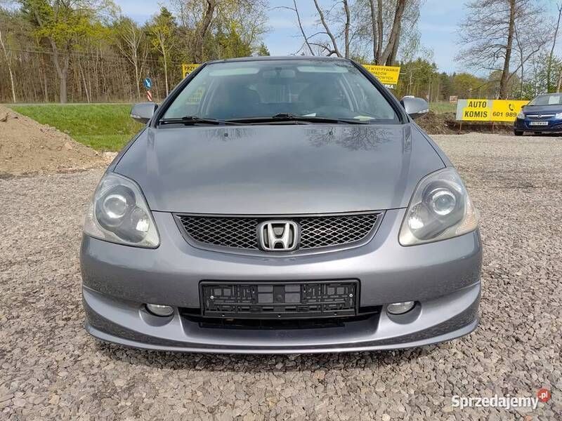 Szary Używany 2004 Honda Civic Sport Hatchback | 9999 zł (Uczciwa cena) - Obraz 1/4