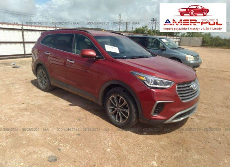 Czerwony Używany 2017 Hyundai Santa Fe SUV | 61 000 zł - Obraz 1/4