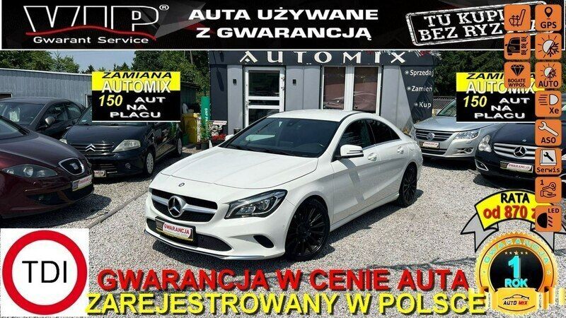 Biały Używany 2016 Mercedes CLA180 AMG Sedan/Limuzyna | 59 900 zł - Obraz 1/2