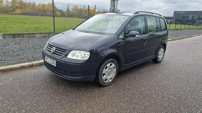 Czarny Używany 2004 VW Touran Minivan | 7900 zł - Obraz 1/4