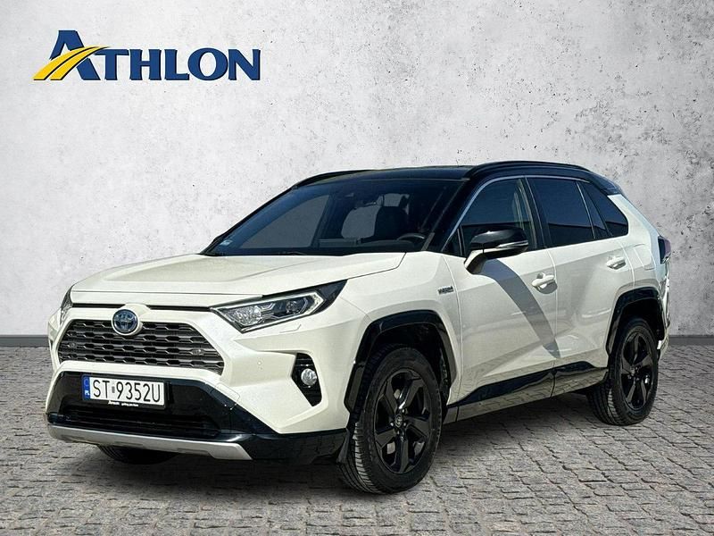 Biały (metalik) Używany 2021 Toyota RAV4 Hybrid SUV | 144 800 zł (Dość drogi) - Obraz 1/4