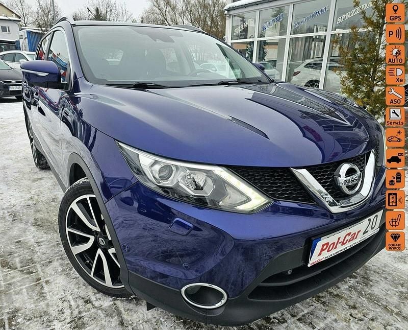 Niebieski Używany 2014 Nissan Qashqai 360º SUV | 39 900 zł (Uczciwa cena) - Obraz 1/4