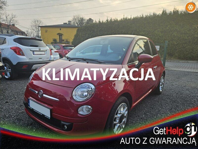 Bordowy Używany 2009 Fiat 500 Hatchback | 17 900 zł (Uczciwa cena) - Obraz 1/4