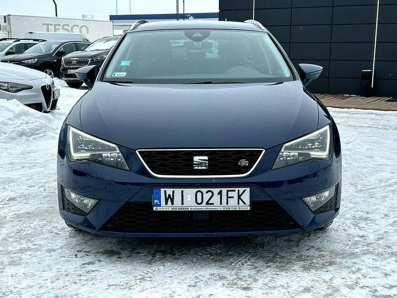 Używany Seat Leon FR 125 KM (91 kW) 2016 Niebieski ciemny Kombi