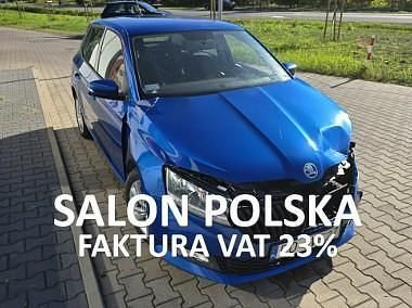 Niebieski Używany 2021 Skoda Fabia Hatchback | 13 407 zł - Obraz 1/4