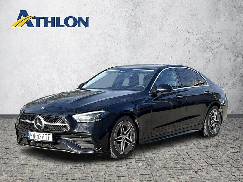 Czarny (metalik) Używany 2022 Mercedes C200 Sedan/Limuzyna | 164 700 zł - Obraz 1/4