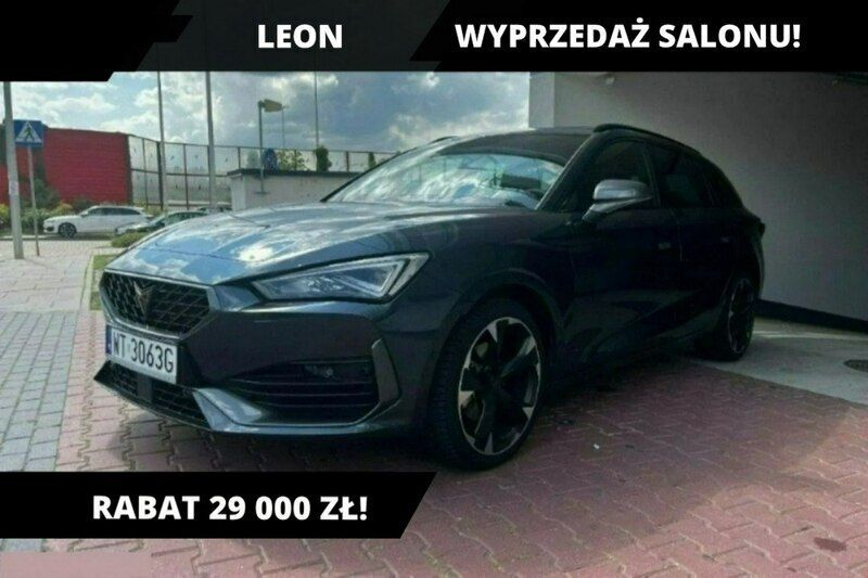 Grafitowy (metalik) Używany 2023 Cupra Leon Sedan/Limuzyna | 117 900 zł (Uczciwa cena) - Obraz 1/4