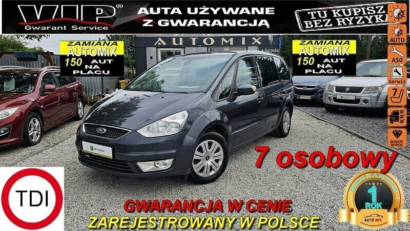 Niebieski Używany 2006 Ford Galaxy Minivan | 18 900 zł (Uczciwa cena) - Obraz 1/2