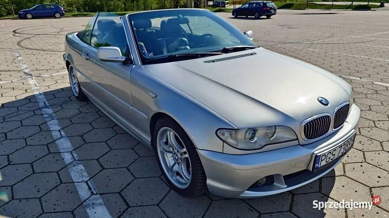 Srebrny Używany 2005 BMW 320 Cabriolet Kabriolet | 22 999 zł - Obraz 1/4
