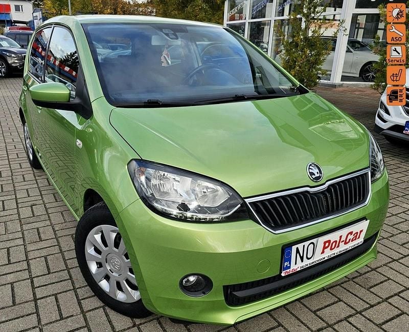 Zielony jasny (metalik) Używany 2017 Skoda Citigo Hatchback | 25 900 zł (Dobra cena) - Obraz 1/4