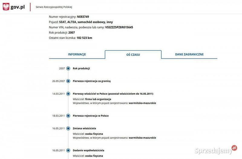 Używany Seat Altea 140 KM (102 kW) 2007 Inny kolor Sedan/Limuzyna