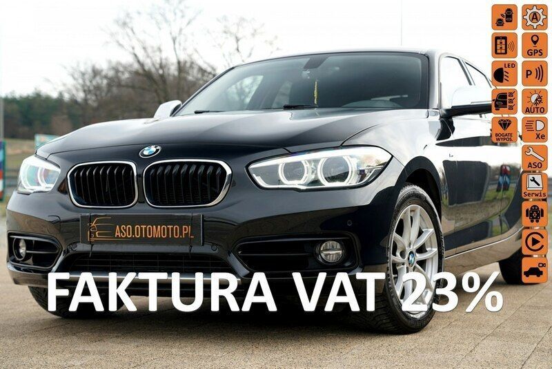 Czarny (metalik) Używany 2019 BMW 118 Hatchback | 63 984 zł (Uczciwa cena) - Obraz 1/4