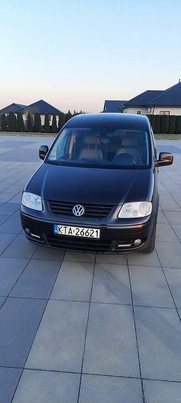 Czarny Używany 2009 VW Caddy Minivan | 24 900 zł (Drogi) - Obraz 1/4