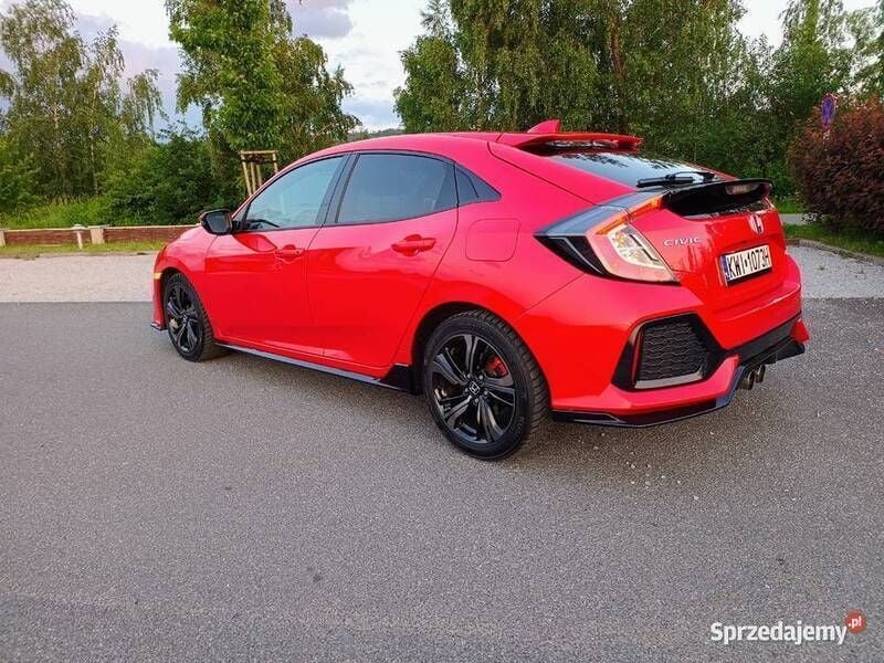 Czerwony Używany 2018 Honda Civic Sport Plus Hatchback | 71 900 zł (Dobra cena) - Obraz 1/4