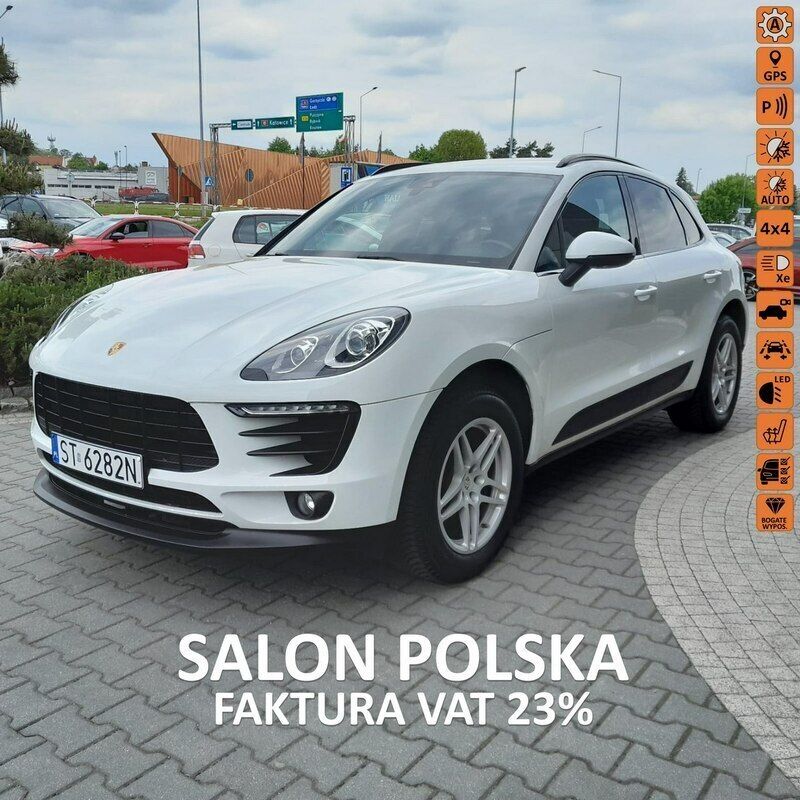 Biały Używany 2018 Porsche Macan SUV | 159 900 zł (Uczciwa cena) - Obraz 1/4