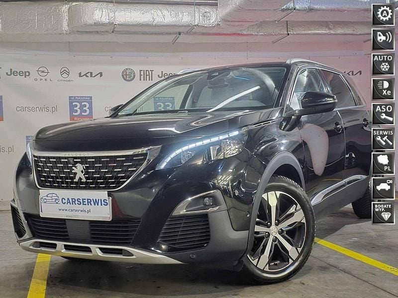 Czarny (metalik) Używany 2017 Peugeot 5008 Minivan | 74 900 zł (Dość drogi) - Obraz 1/4