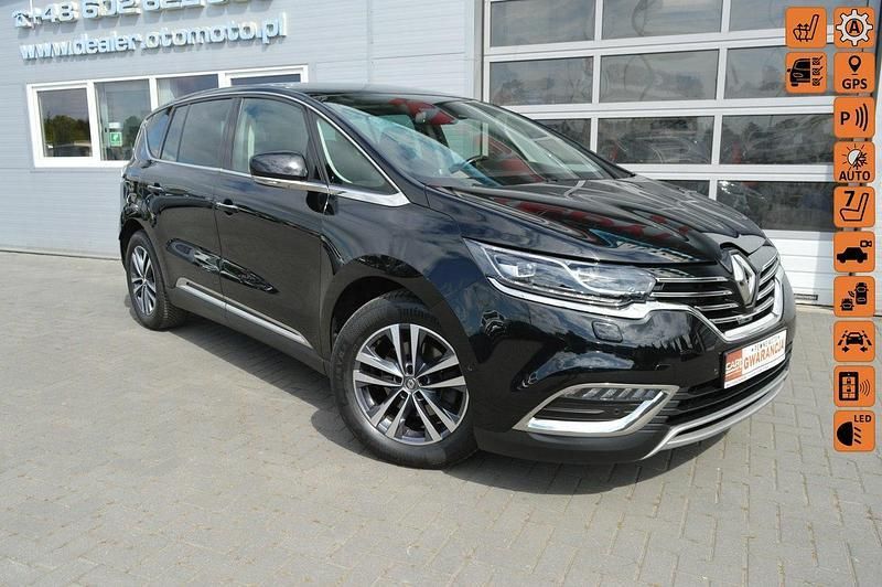 Czarny (metalik) Używany 2019 Renault Espace Minivan | 52 800 zł - Obraz 1/4