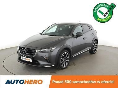 Szary (metalik) Używany 2018 Mazda CX-3 Sports-Line SUV | 72 600 zł (Uczciwa cena) - Obraz 1/3