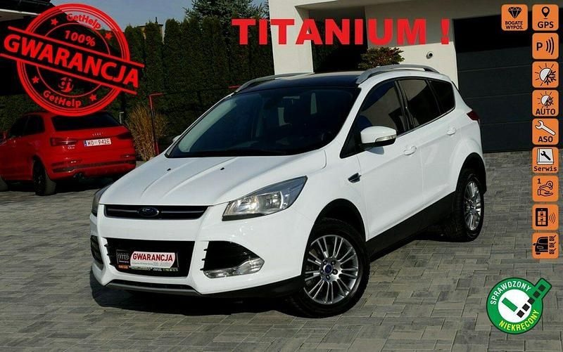 Biały Używany 2015 Ford Kuga SUV | 43 500 zł (Super Cena) - Obraz 1/4