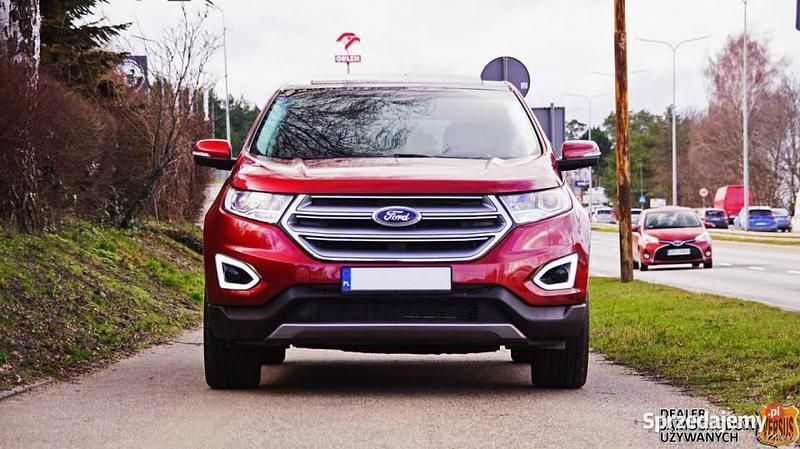 Bordowy Używany 2018 Ford Edge Titanium SUV | 92 250 zł (Dość drogi) - Obraz 1/4