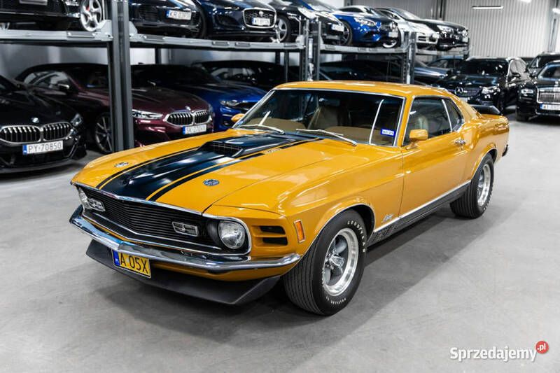 Żółty Używany 1970 Ford Mustang Mach 1 Coupe | 249 000 zł - Obraz 1/4